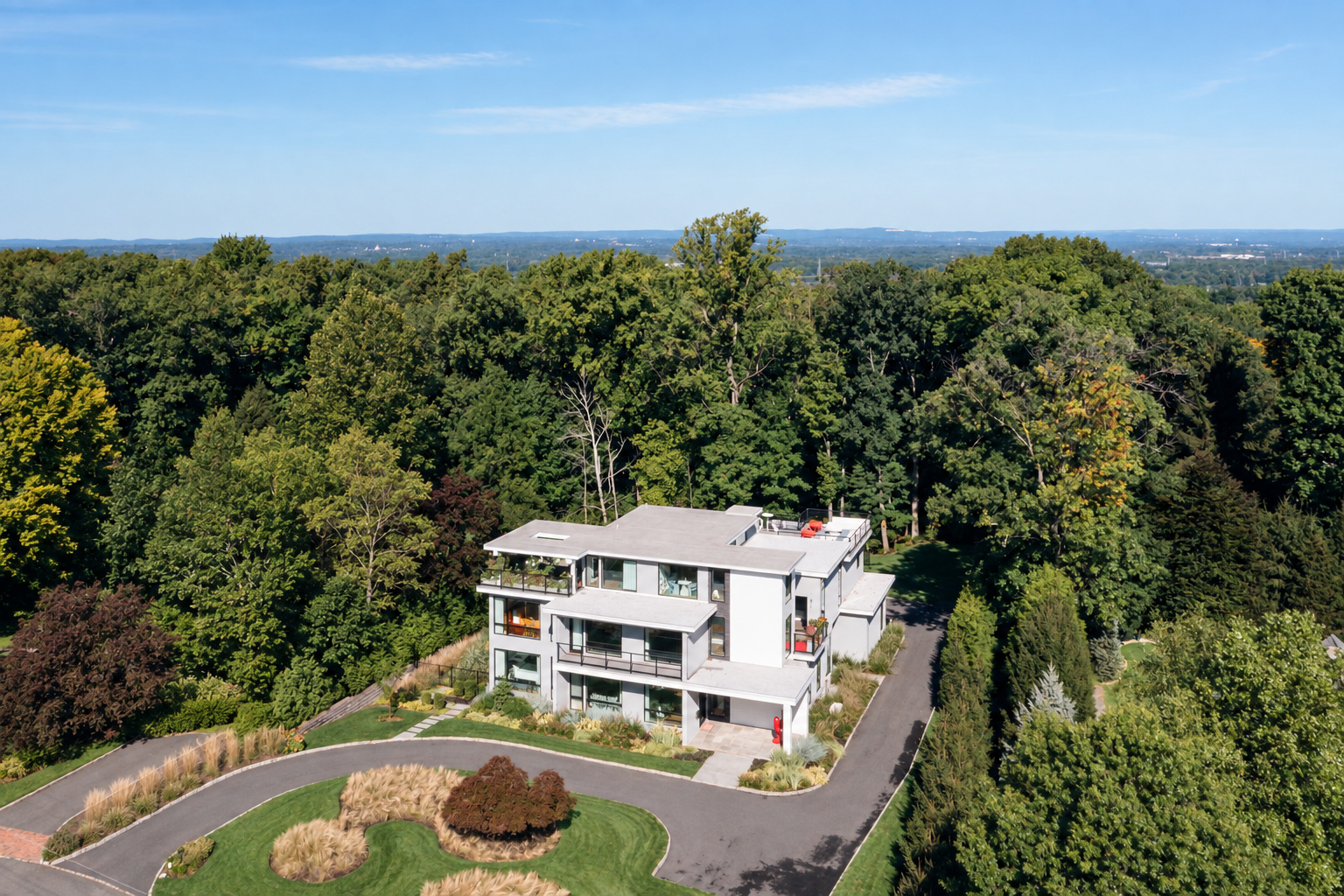 Aerial view at 286 Hartshorn Drive, Short Hills