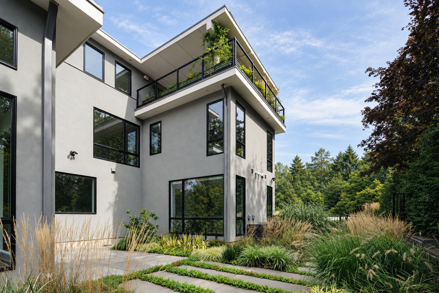 Rear elevation at 286 Hartshorn Drive, Short Hills